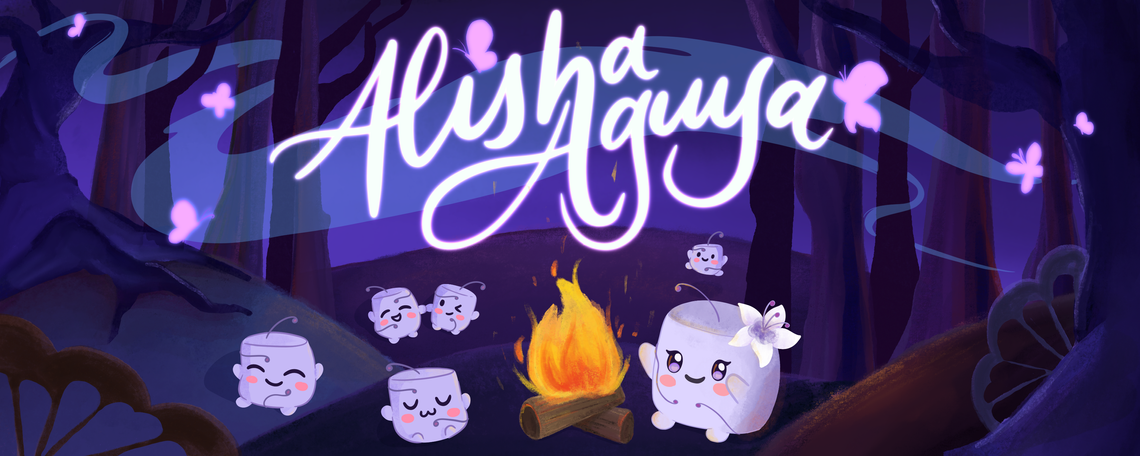 Commission: Alisha_Aguya Twitch Banner
